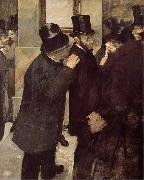 Edgar Degas Portraits at the Stock Exchange oil painting